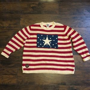 The Boyd’s Collection, Americana Sweater, Size 1X